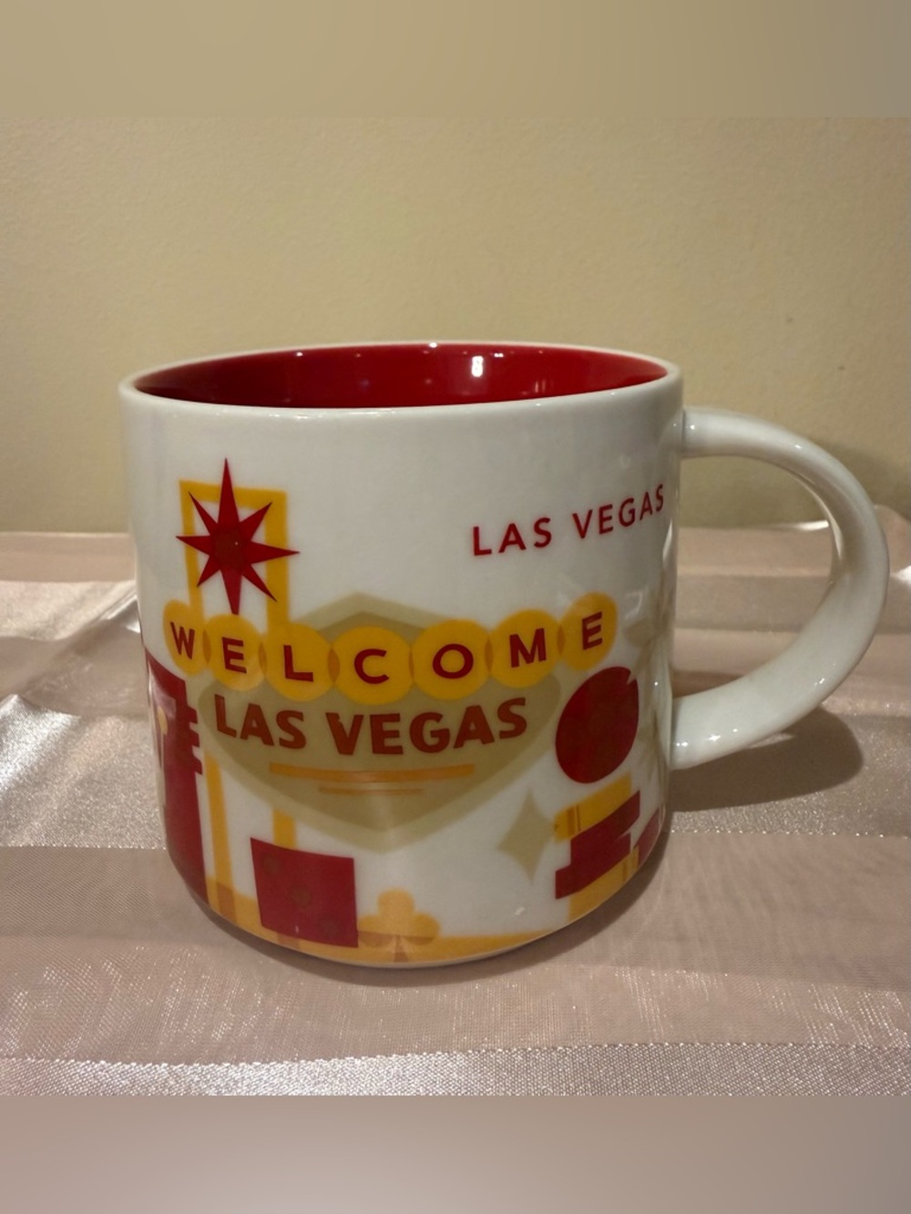 Starbucks Las Vegas You Are Here YAH Coffee Mug Souvenir 14 oz 2015
